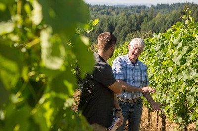 Dane and Mike in the Vineyard