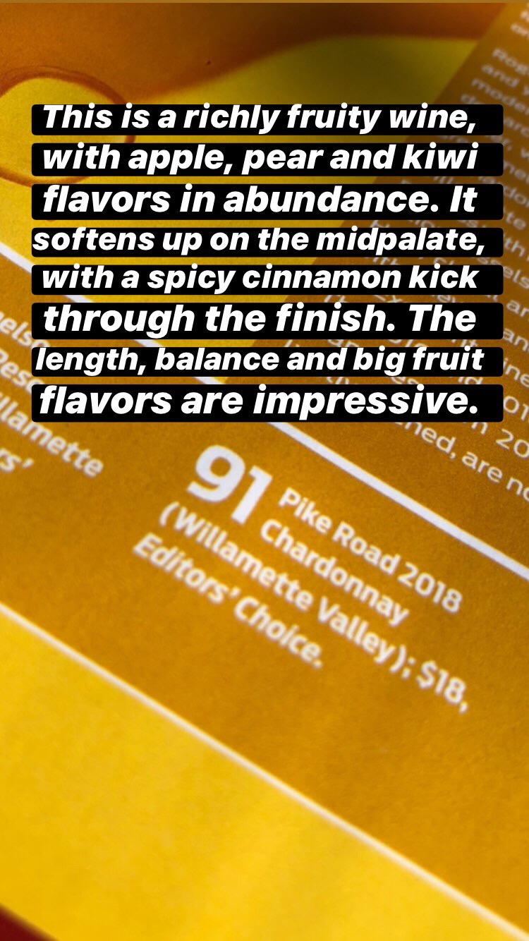 This is a richly fruity wine, with apple, pear and kiwi flavors in abundance. It softens up on the midpalate, with a spicy cinnamon kick through the finish. The length, balance and big fruit flavors are impressive. PAUL GREGUTT