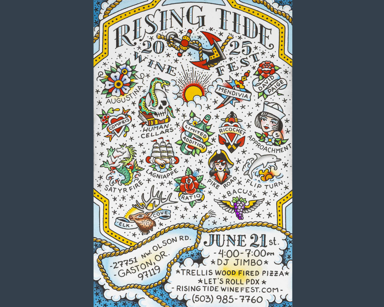 Rising Tide Wine Fest Poster