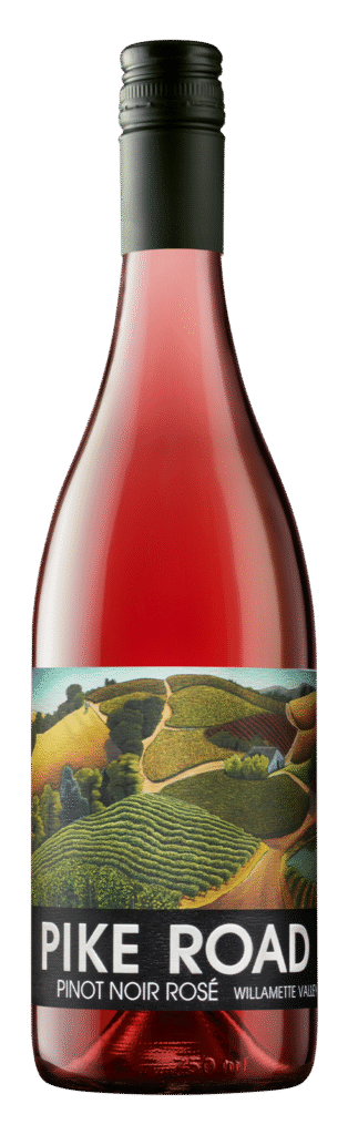 bottle shot of pike road wines rose of pinot noir
